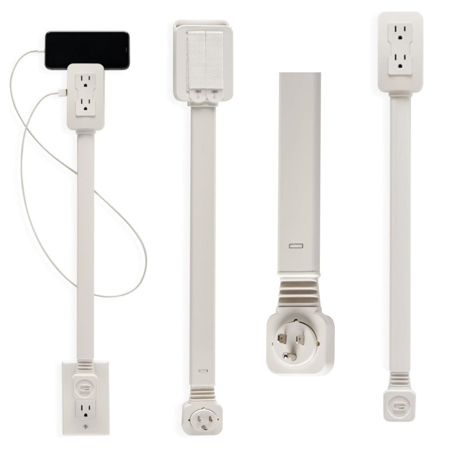 Power socket rotating extender