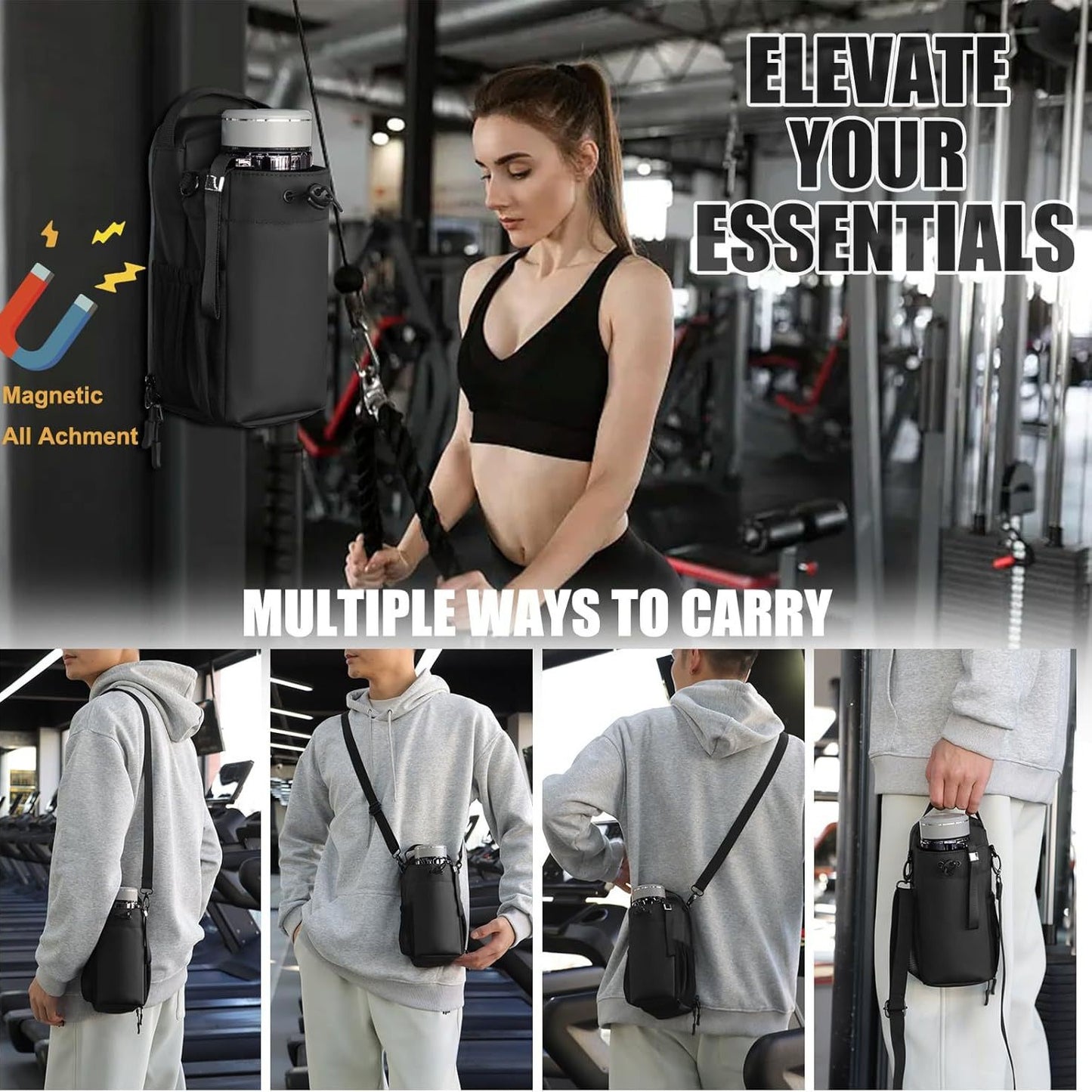 magnetic water bottle bag